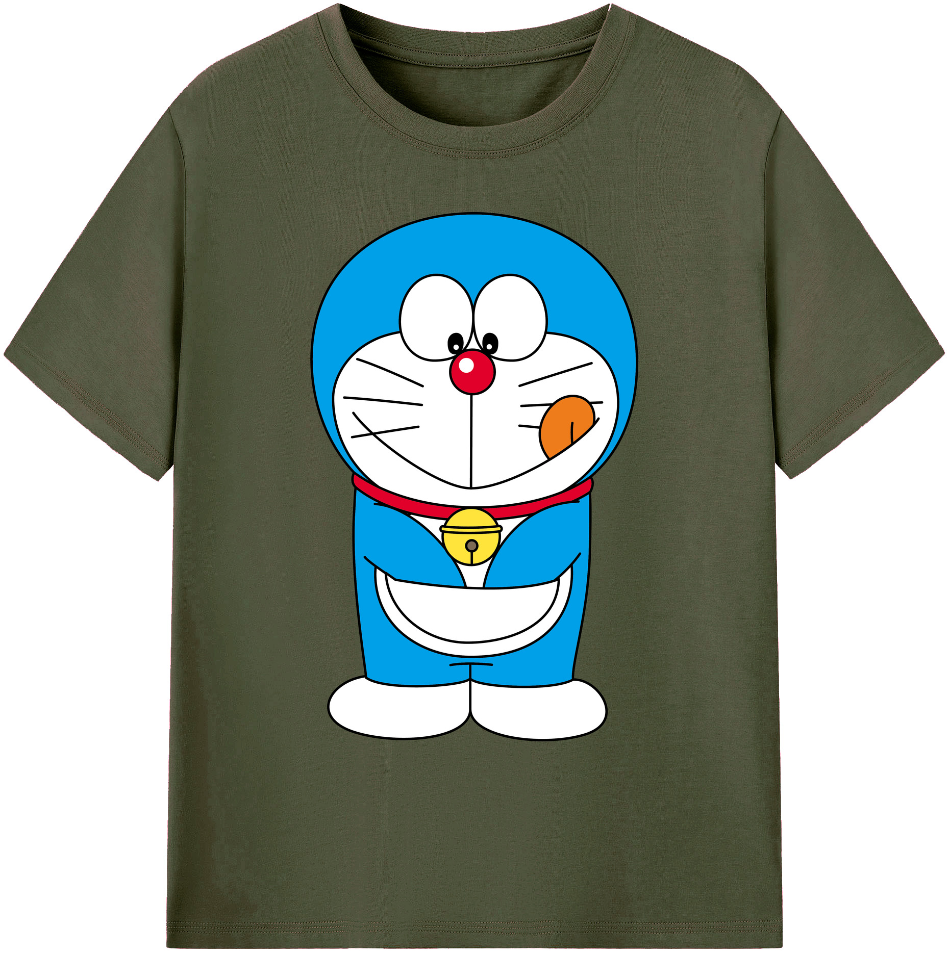 （画像用） ドラえもん Doraemon 綿100％ メンズ半袖Tシャツ｜肌触りやわらか＆通気性